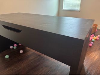 Black ikea desk