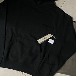 Black essentials hoodie