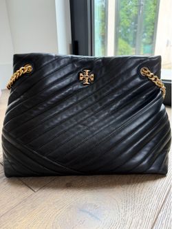 Tory Burch Kira Chevron Tote Shoulder Bag With Dust Cover