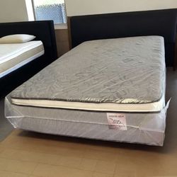 Full Size Mattress Pillow Top 14” Inches  Excellent Comfort Also Available: Twin, Queen And King New From Factory With Its Plastic Same Day Delivery 