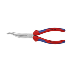 Long Nose Pliers without Cutter-S Shape - Multi Component Grip