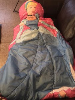 Cinderella Sleeping bag with pillow(head)- Playhut