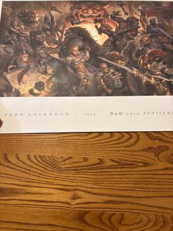Todd Lockwood D&D 30th Anniversary Poster Dungeons and Dragons