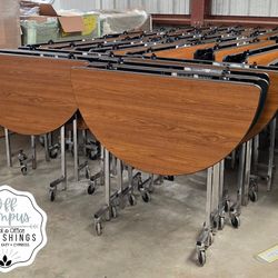 48 inch Round Mobile Foldable Tables