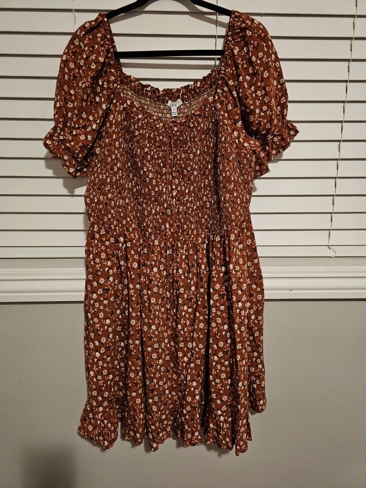 Cute Plus Size Dress- 3X