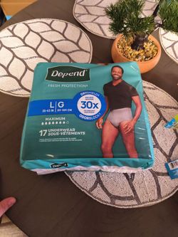 Men's Large Mens Depends