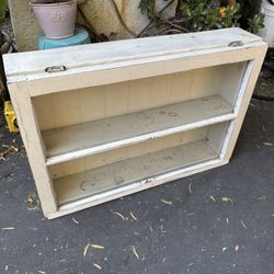 Wooden Shelf With Window 