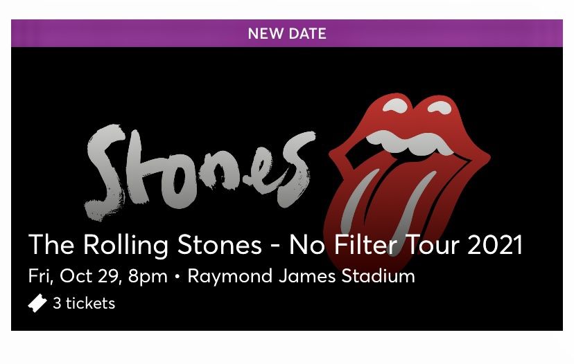 Rolling Stones Concert - Ticket 1 