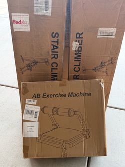 Stair climber and ab exercise machine