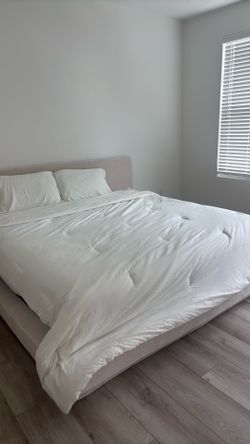 New Beige Bed Frame