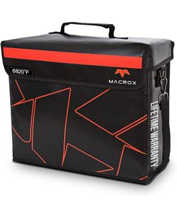 New-Fireproof and Waterproof Document Bag with Lock, 6200℉ Insulated, Patented Enclosed Flap Design, Heavy Duty Fire Safe Storage Box for Documents, F