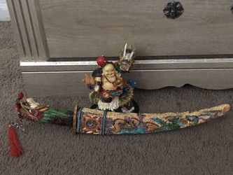 Oriental Sword Figurine