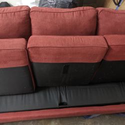 Red Macy's Pullout Couch