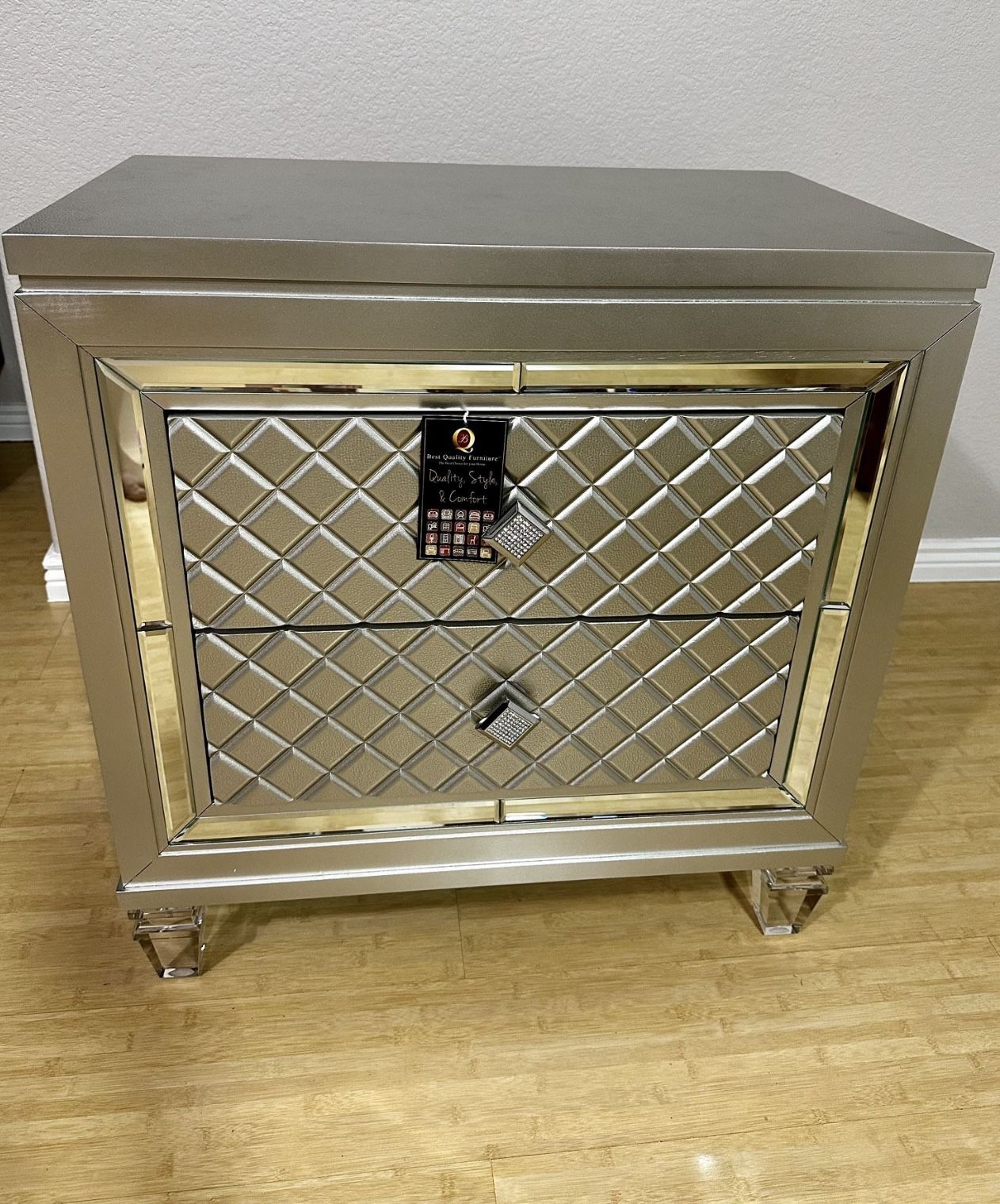Brand New Modern Venetian Large Size Nightstand             
