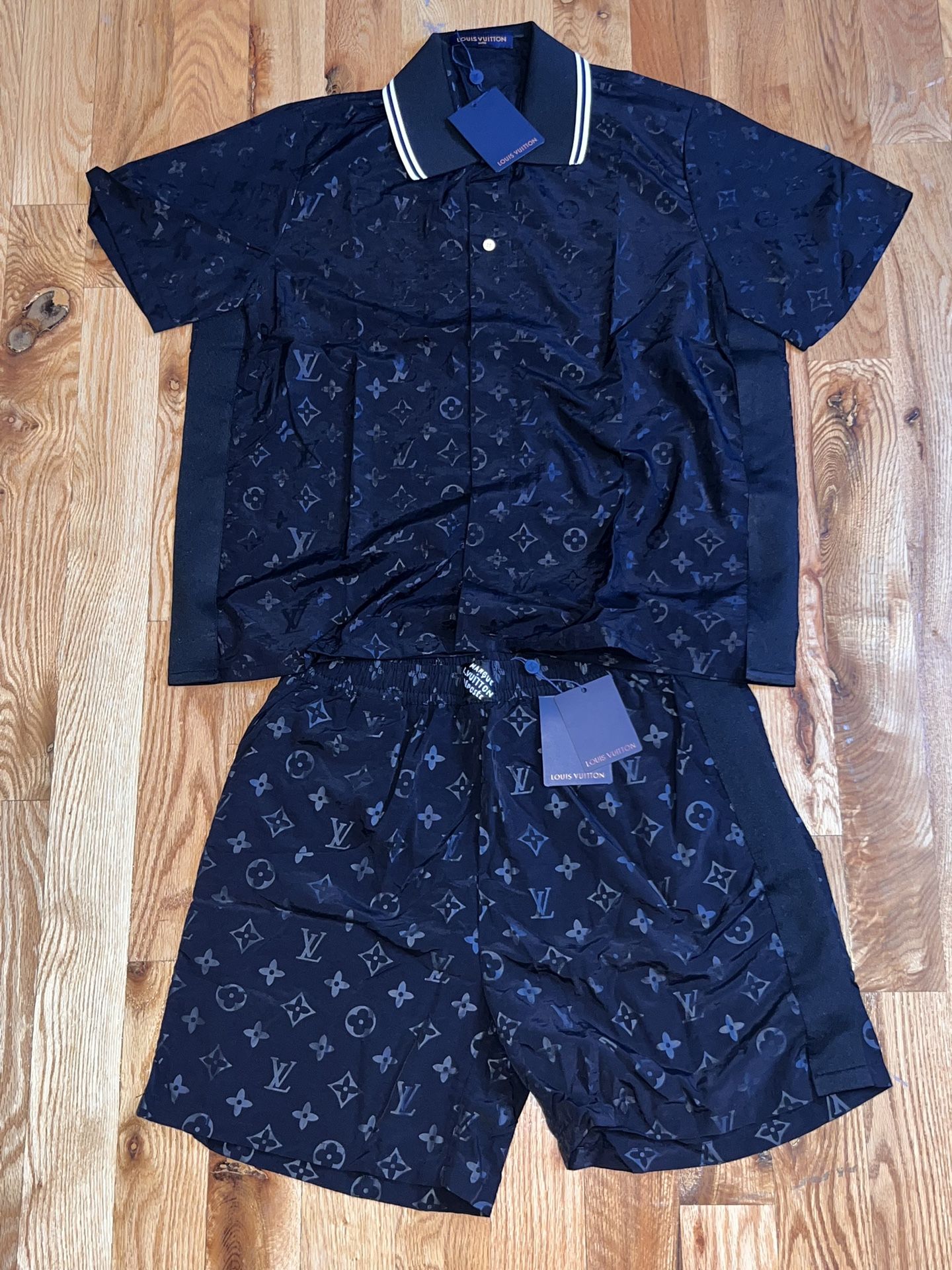LV  Monogram Jacquard Silk Set Size XL