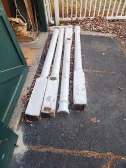 Turn Of The Century Wooden Porch Colums