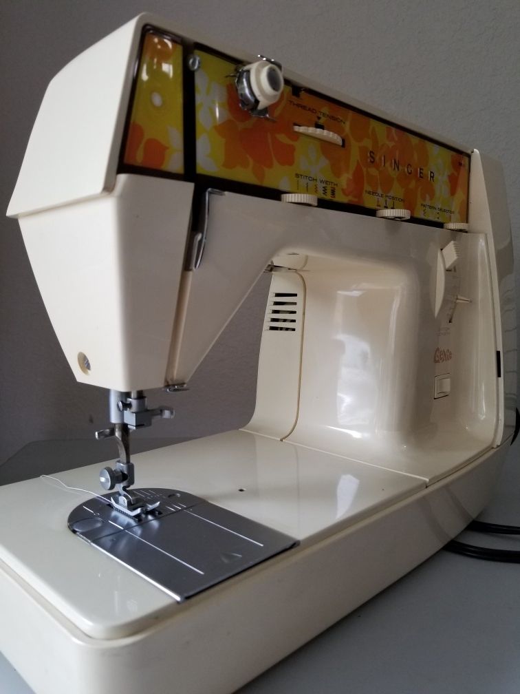 Portable Singer sewing machine