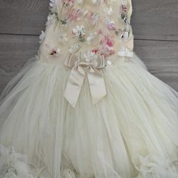 4T Girl Dress Tile Fancy Flower 