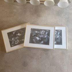 Gold Frames With Mat (set Of 8)