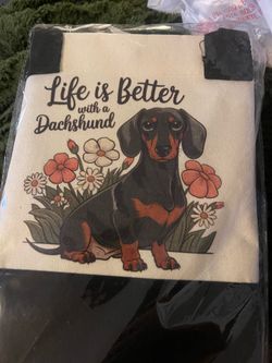 Dachshund Tote Bag W/ mini bag