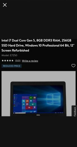 Dell E7250 Laptop Computer