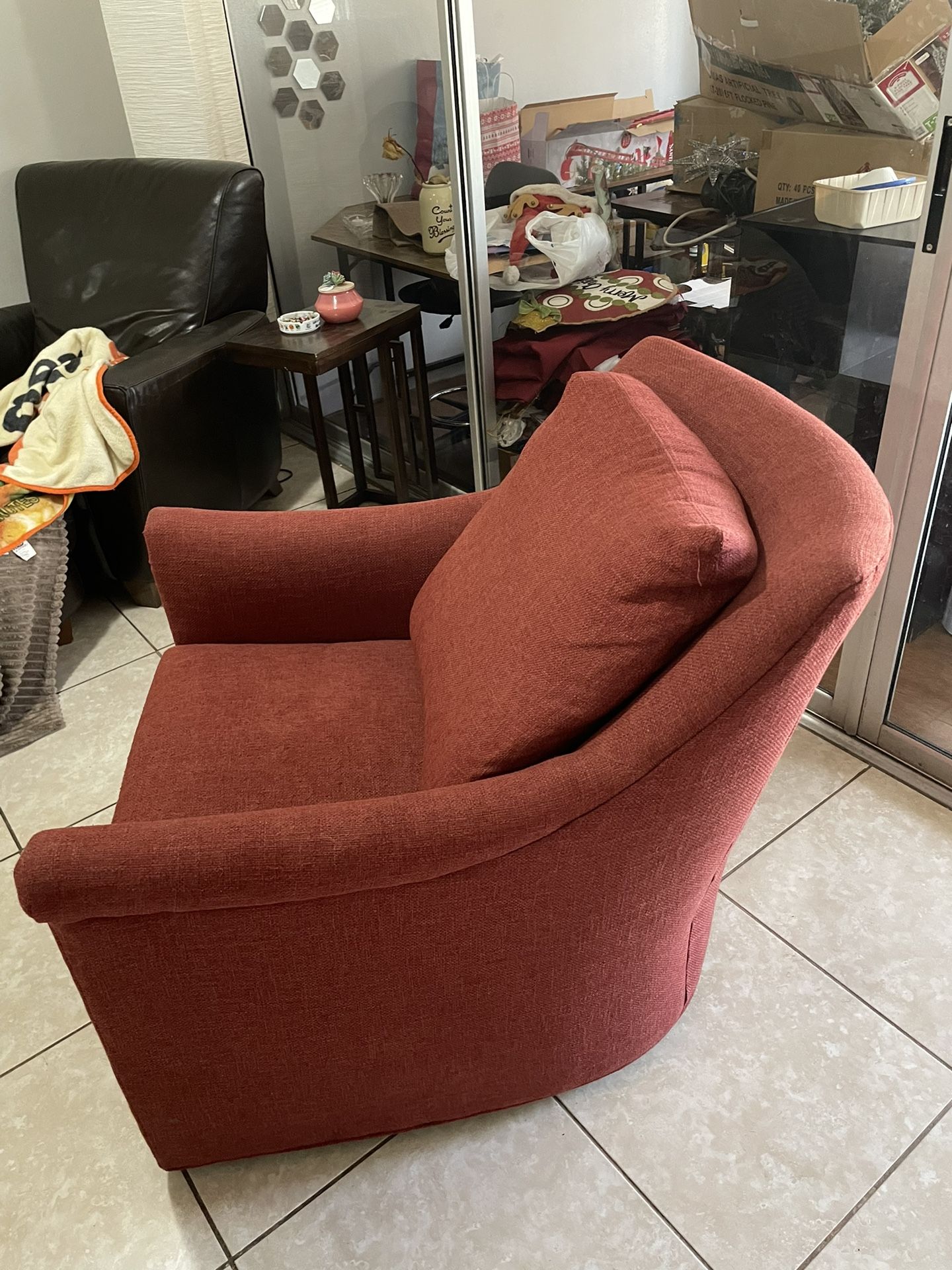 Red Fabric Chair