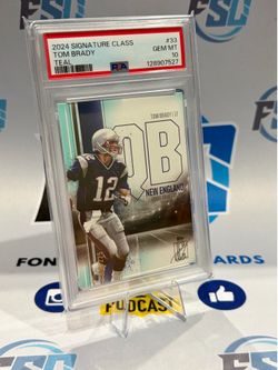 2024 TOPPS SIGNATURE CLASS | TEAL [#222/225] TOM BRADY 33 PSA 10