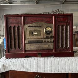 Thomas Pacconi Classics TPC-HD-12 Stereo AM FM Cassette CD Turntable Player