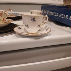 Sweet Violets Royal Stafford Bone China Cup Saucer