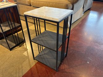 Petite Marble Top Accent Table