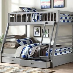 JasonGray Finish Twin/Full Bunk Bed
ACME$10 Down Payment And Financing Available