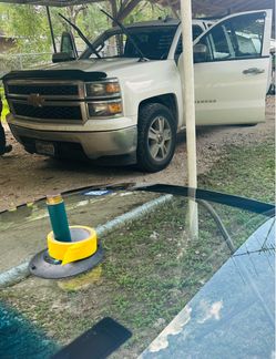 Truck front windshield