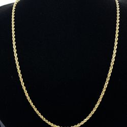 $2300 Yellow Gold Solid Rope Chain