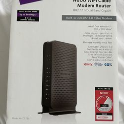 Netgear N600 Wi-Fi Cable Modern Router