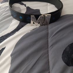 Blue And Black MCM Belt
