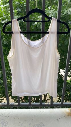 $15 Talbots women's white tank 2X