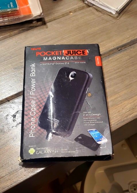 Magnacase Pocket Juice Case For Samsung S4 Phone..Brand New!