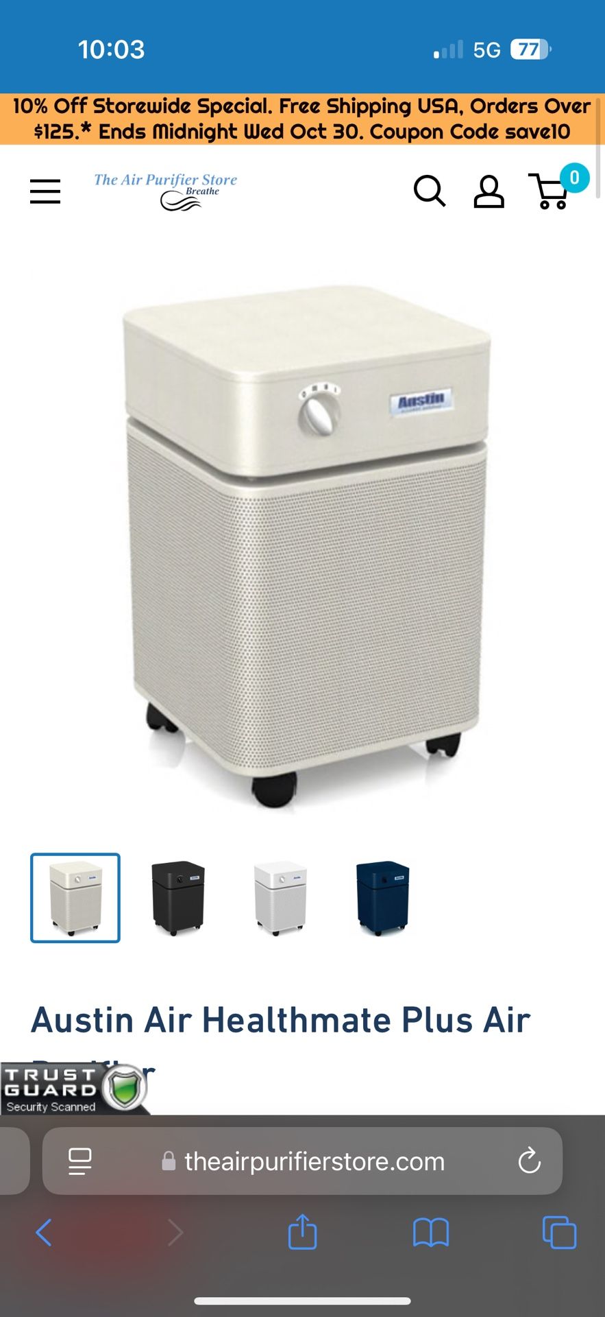 Austin Air Health mate Plus