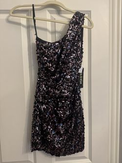 Sequin Purple/black Dress