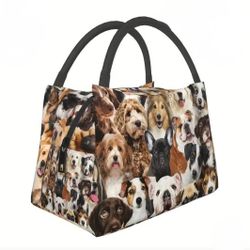 Dogs Insulated Lunch Bag 
