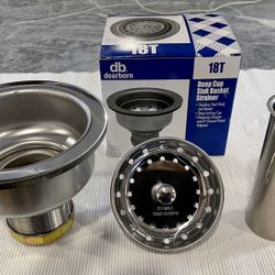 dearborn Deep Cup Sink Basket Strainer 18T