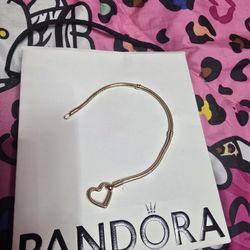 Pandora Gold 14K Charm Bracelet