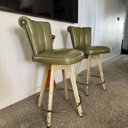 Mid century modern 1970s Swank Bar Stools