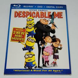 Despicable Me (Blu-ray + DVD, 2010) w/slipcover