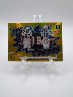 2025 Donruss Optic - Peyton Manning, Reggie Wayne #19 Gold Prizm /10 (R)