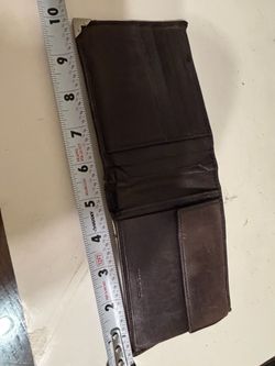 Mens Dark Brown Leather Bifold Wallet
