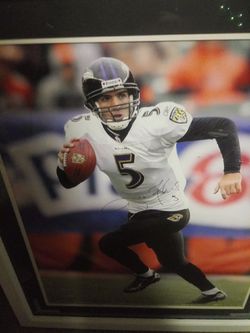 Joe flacco signed 16x20