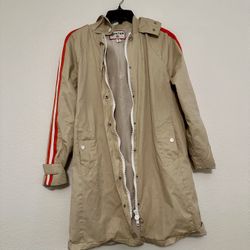 Hunter Beige Coat With Red Stripes Men’s XS