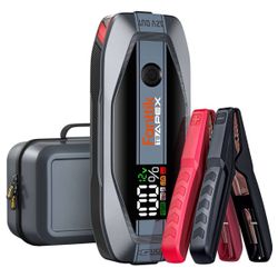 Fanttik T8 APEX 2000 Amp Jump Starter, 20000mAh Car Battery Pack for Up to 8.5L Gasoline and 6L Diesel Engines with LED Display, 65W PD Fast Charger,