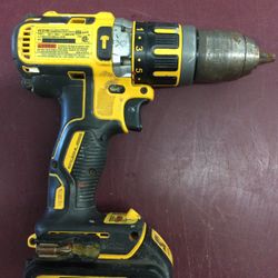 Dewalt Cordless 20V Lithium Hammer Drill + Battery Hammerdrill